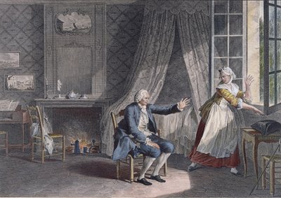 The Last Words of Jean-Jacques Rousseau at Ermenonville in 1778 by Jean Michel the Younger Moreau
